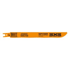 Spyder Products  3x3 Reciprocating Saw Blade - 8/12 x 10 TPI - 8 in. 200206