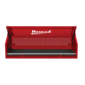 Homak 72” 3 Drawer RS Pro Hutch With Power Strip - Red RD02072010