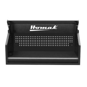 Homak 54” 1 Drawer RS Pro Hutch With Power Strip - Black BK02054010