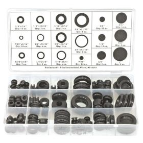 K Tool International 125 Piece. Grommet Assortment KTI00091
