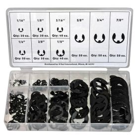 K Tool International 300 Piece E-Clip Assorment KTI00072