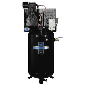 Industrial Air 80 Gallon Air Compressor Vertical 7.5 Hp Single Phase 2 Stage With Baldor Motor IV751