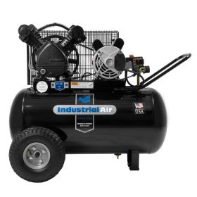 Industrial Air 20 Gallon Air Compressor Horizontal 1.6 Hp V-Twin Pump IP1682066.MN