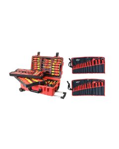 Wiha 112 Piece Master Electrician's Insulated Tools Set In Rolling Hard Case 32801