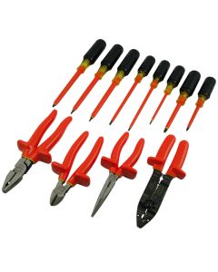 Gray Tools 12 Piece Screwdriver & Pliers Set 1000V Insulated 86612-I