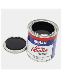 Ronan One Stroke Pin Striping Enamel Flat Black Quarter Pint