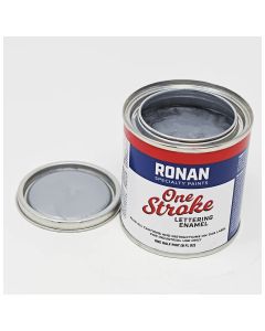 Ronan One Stroke Pin Striping Enamel Imitation Silver Metallic Quarter Pint