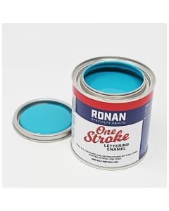 Ronan One Stroke Pin Striping Enamel Teal Quarter Pint