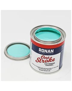 Ronan One Stroke Pin Striping Enamel Aqua Quarter Pint
