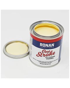 Ronan One Stroke Pin Striping Enamel Ivory Quarter Pint