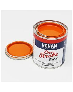 Ronan One Stroke Pin Striping Enamel Bright Orange  Quarter Pint