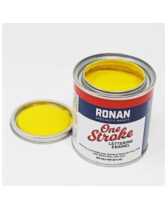Ronan One Stroke Pin Striping Enamel Process Yellow Quarter Pint