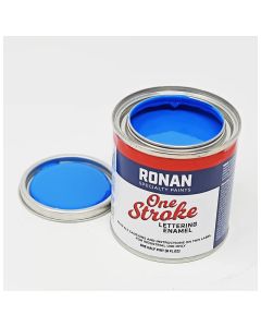 Ronan One Stroke Pin Striping Enamel Process Blue Quarter Pint