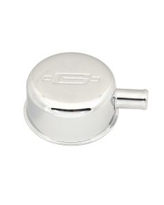Mr. Gasket Valve Cover Breather with Logo - Chrome 2054