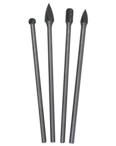 Long Reach Carbide Burr Set - 4 Piece