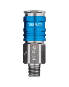 Tru-Flate HI FLO Air Coupler, 1/4" MNPT