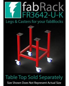 Certiflat 36"X42" FabRack with Casters for FabBlock