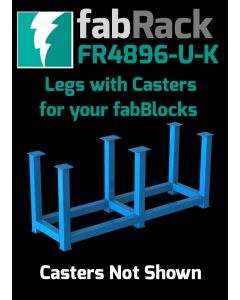 Certiflat 48"X96" FabRack with Casters for FabBlock