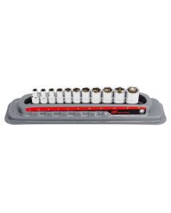 Ingersoll Rand Hand Tools 11 Piece 1/4 In. Drive Shallow Socket Set - Metric 6-Pt 752043X