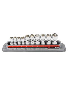 Ingersoll Rand Hand Tools 10 Piece 6 Pt Metric Universal Joint Socket Set 752035X