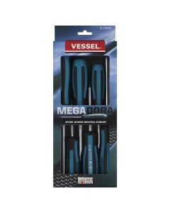 Vessel Tools MEGADORA JAWSFIT Screwdriver 6  Piece Set 9006PB