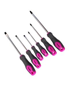 The Original Pink Box 6pc Screwdriver Set w/Magnetic Tips Pink PB6MSD