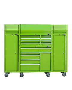 41-Inch Top Chest Rolling Cabinet Bundle Lime Green V41C5LG