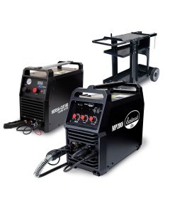 Eastwood 200 Amp Multi-Process Welder and 60 Amp Versa-Cut Plasma Cutter plus Welding Cart