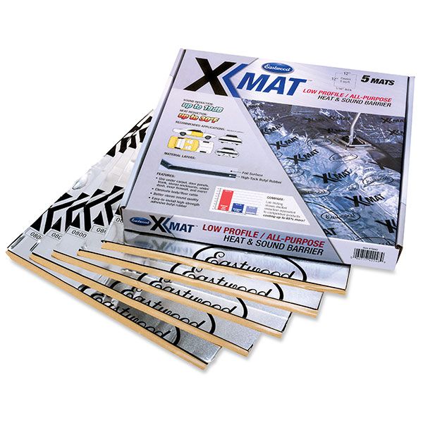 Eastwood X-Mat 51x39x1/4 in Underhood and Headliner Wide Automotive Headliners Foam Backed Material Reduce Road Noise and Heat 