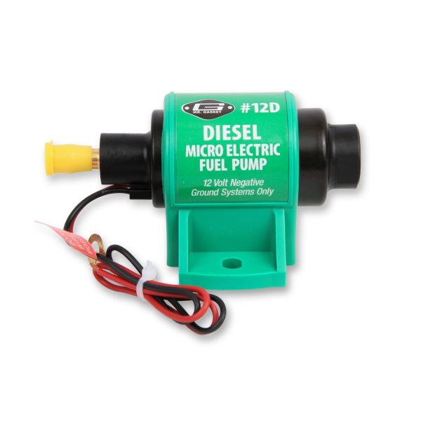 Red 12S Micro Electric Gasoline Fuel Pump 4-7 PSI Shut-off Pressure w/2-wire US 