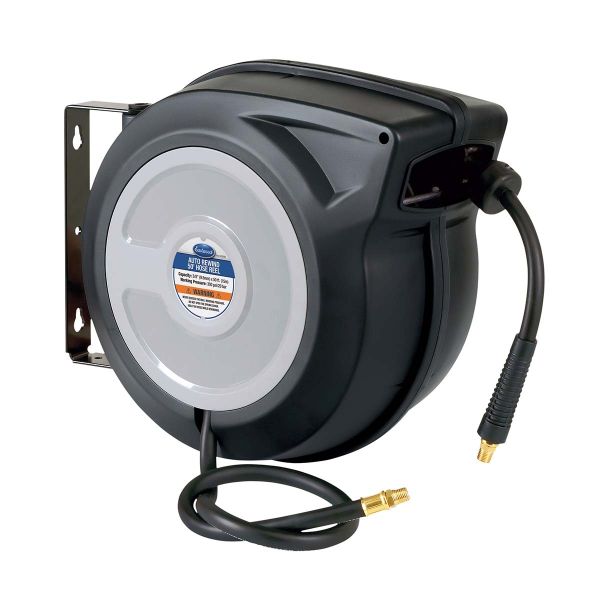 Retractable Non-Marking PVC Hose Reel Air Compressor Tool and Accessories 50 ft 