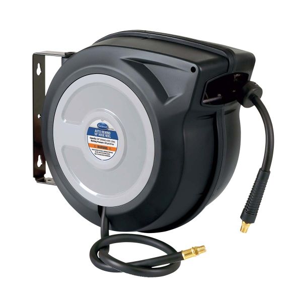 50ft Air Hose Reel with Hybrid Flex Polymer Hose