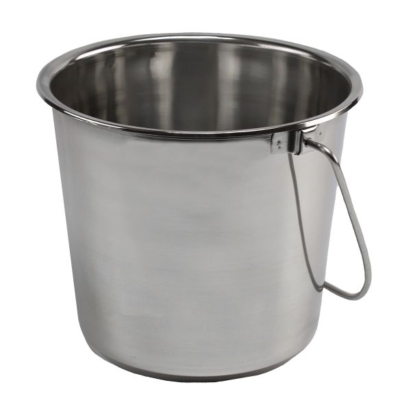 2.75 Gallon White Galvanized Pail