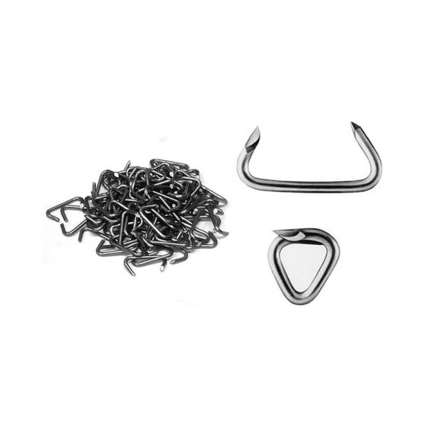 300 Pack 3/4 Inch Galvanized Steel Hog Rings Clamp Tool For Furniture Upholstery 