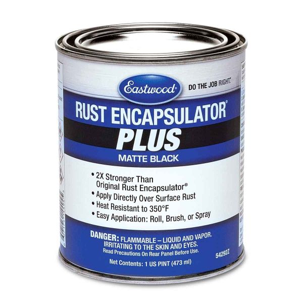  Eastwood Rust Encapsulator Platinum Quart, UV Resistant  Aluminum Finish Rust Preventive Coating, Easy Apply High-Tech Formula  Automotive Paint to Stop Rust