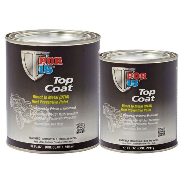 Rust Preventive Paint, Gloss Black, POR-15, Pint