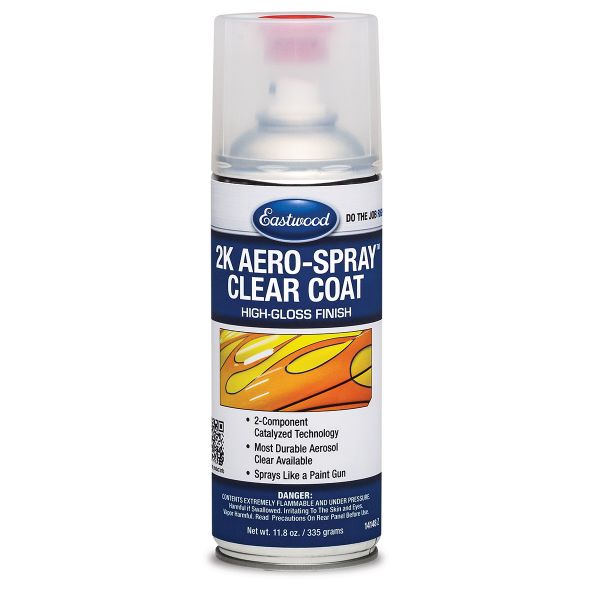 Eastwood 2K DuraSpray Clear High Gloss Spray Paint, Size: Small