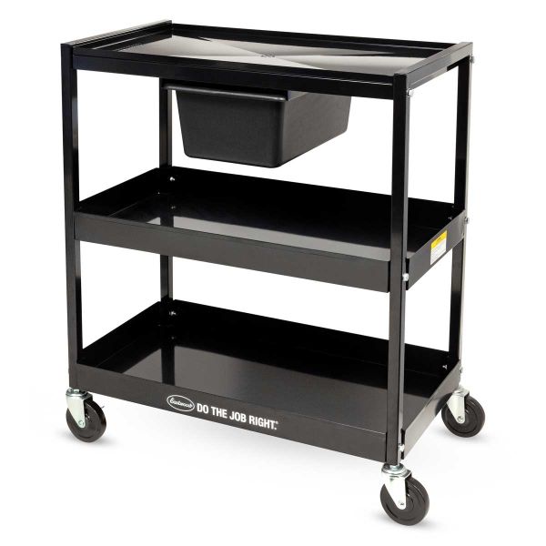 Metro myCart Plus Series 2-Shelf and 3-Shelf Height-Adjustable Utility Carts  - Metro