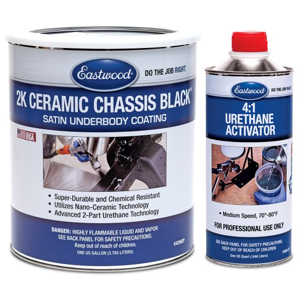 1 Gallon GM Licensed Reconditioning Black Chassis Paint #1050104 Correct Sheen 