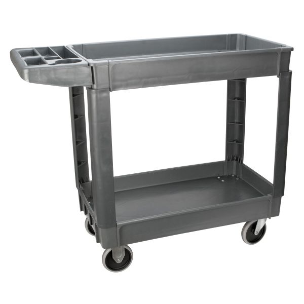 30 in. Service Cart with Drawer, White