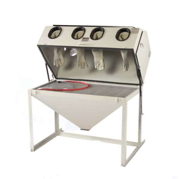 Dual Station Sandblasting Cabinet And