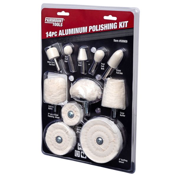 Fairmount Tools 14 Piece Aluminum Polishing and Buffing Kit