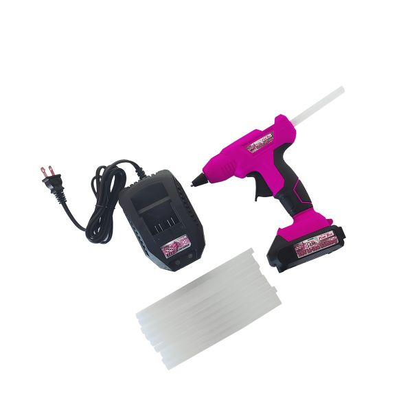 The Original Pink Box 20-Volt Lithium-Ion Cordless Glue Gun With