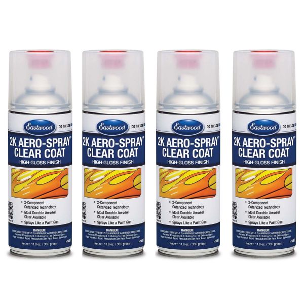 Eastwood 2k AeroSpray Clear Coat High Gloss 4pc