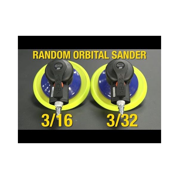 AirVANTAGE 6" Random Orbital Sander 3/32" Orbit with PSA Vinyl Pad PACKAGE 