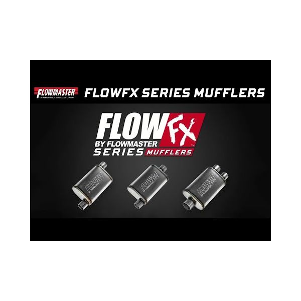 Flowmaster 71416 4in Round FlowFX Muffler Center In/Center Out 2.50 in./2.50 in 