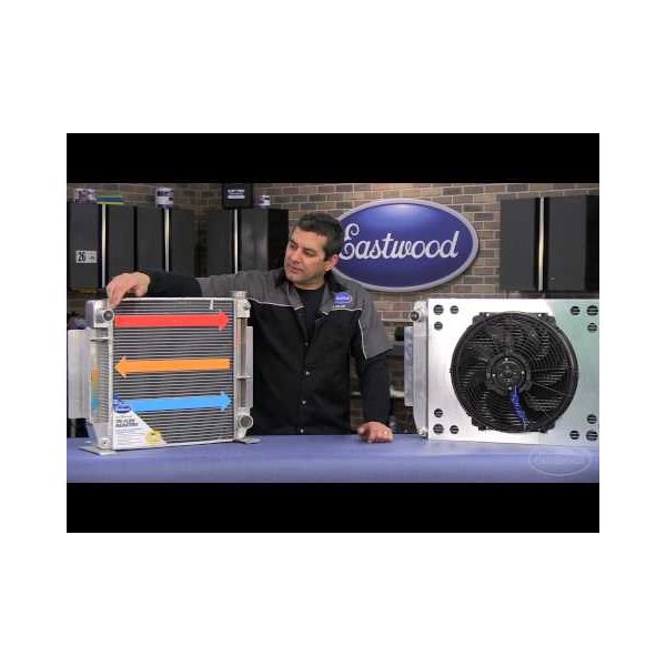 Maxx power chevy style tri flow aluminum radiator car parts store