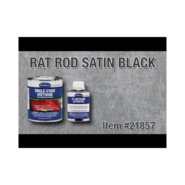 Satin Black Hot Rod Gallon 2K Urethane Single Stage Paint Kit - Fast