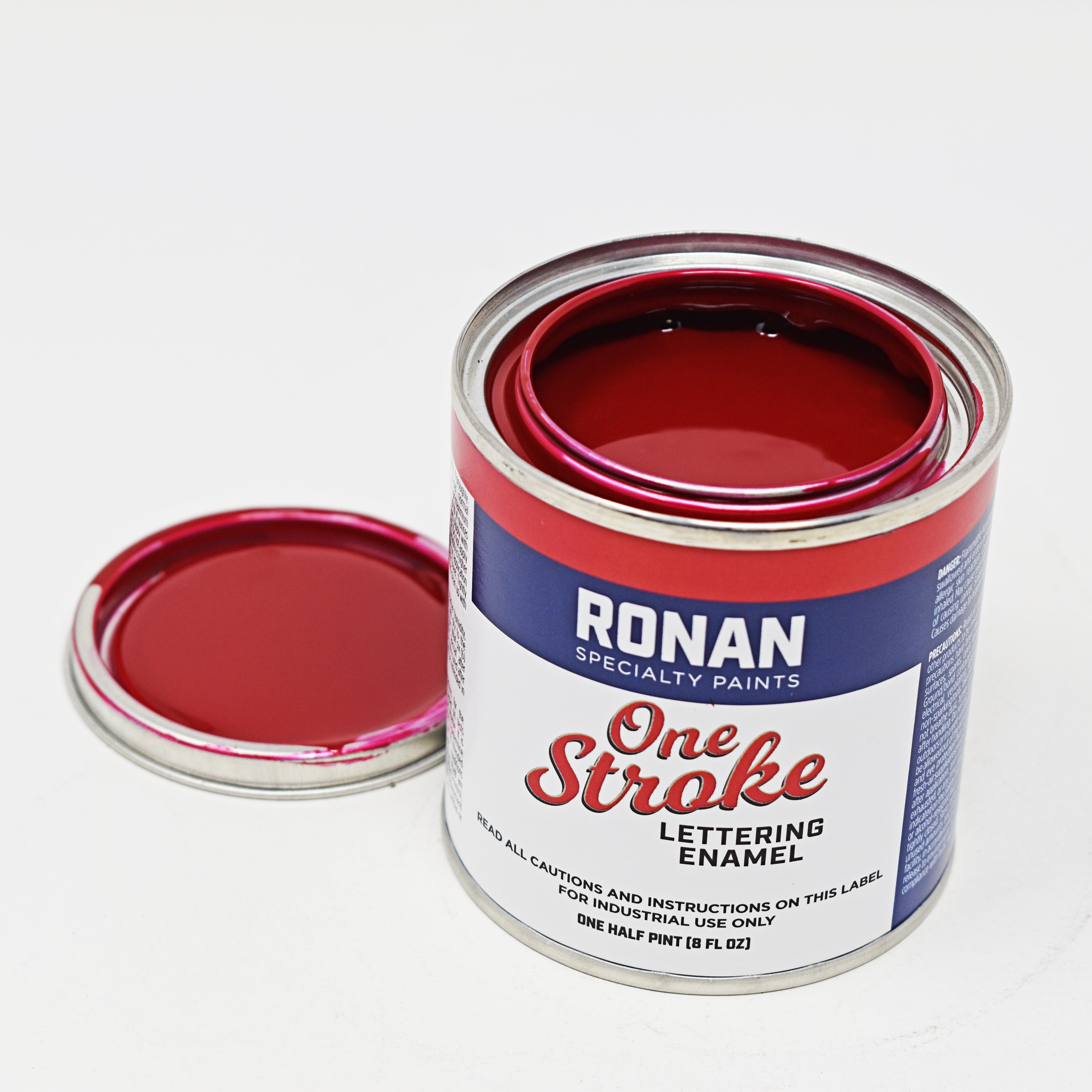 Ronan One Stroke Pin Striping Enamel  Rubine Red Transp. Base 1/4 Pint