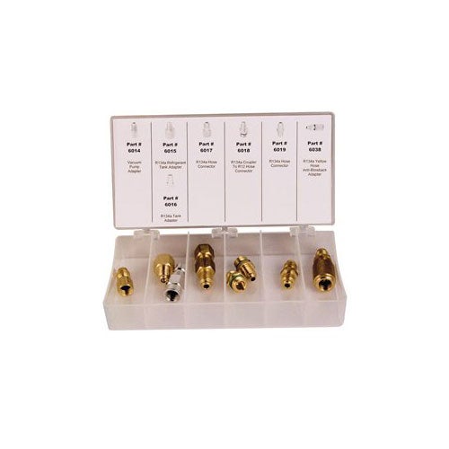 FJC R134a Manifold Hose Adapter Assortment 9pcs